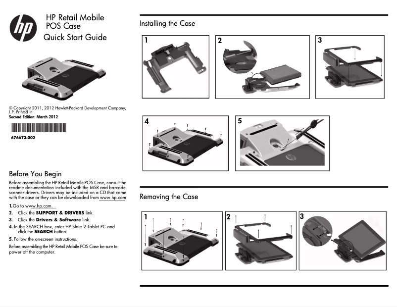 Page n°1 - Guide de démarrage rapide HP Slate 500