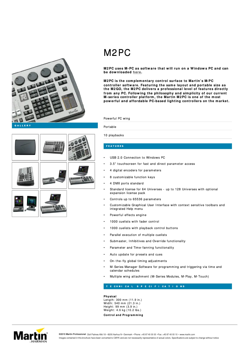Image de la première page du manuel de l'appareil M2PC