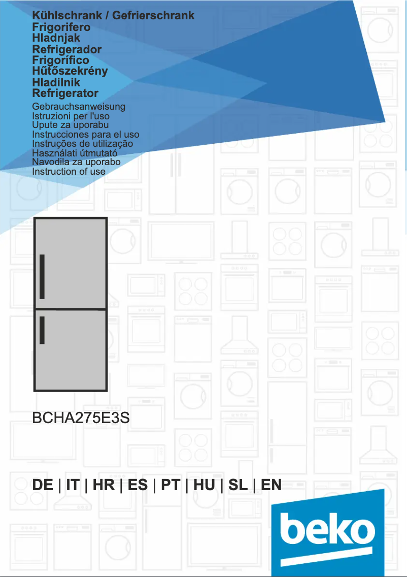 Page n°1 - Manuel utilisateur Beko BCHA275E3S