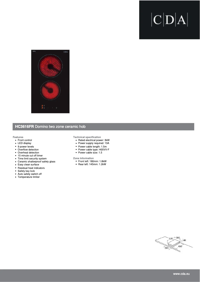 Image de la première page du manuel de l'appareil HC3616FR