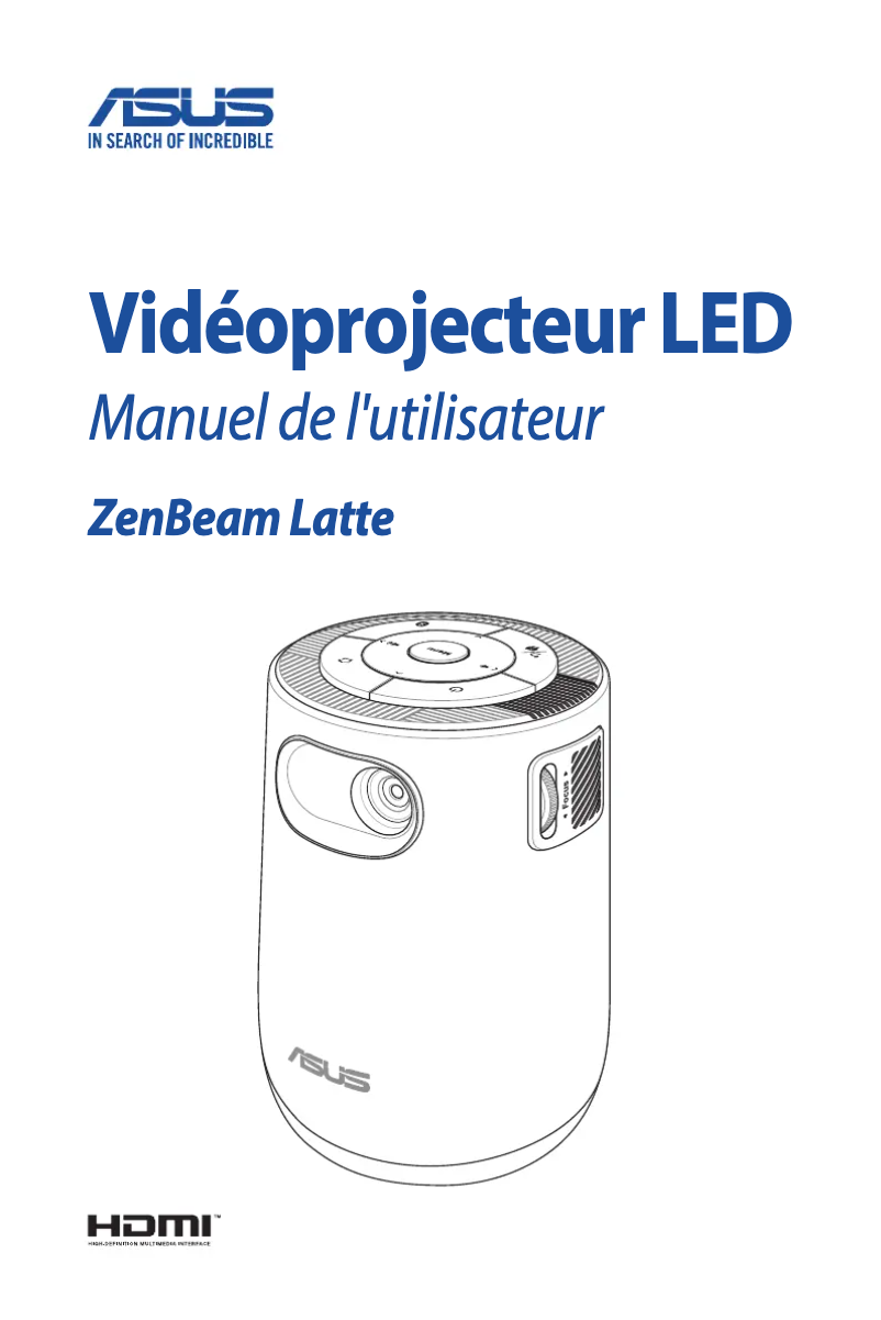 Page n°1 - Manuel utilisateur Asus ZenBeam Latte L1