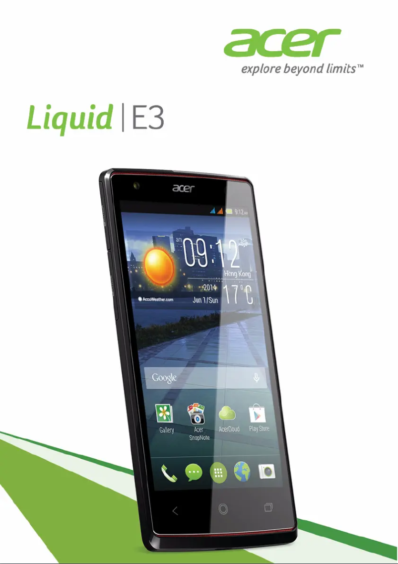 Page n°1 - Manuel utilisateur Acer Liquid E3