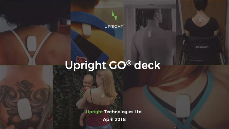 Page n°1 - Manuel utilisateur Upright Go