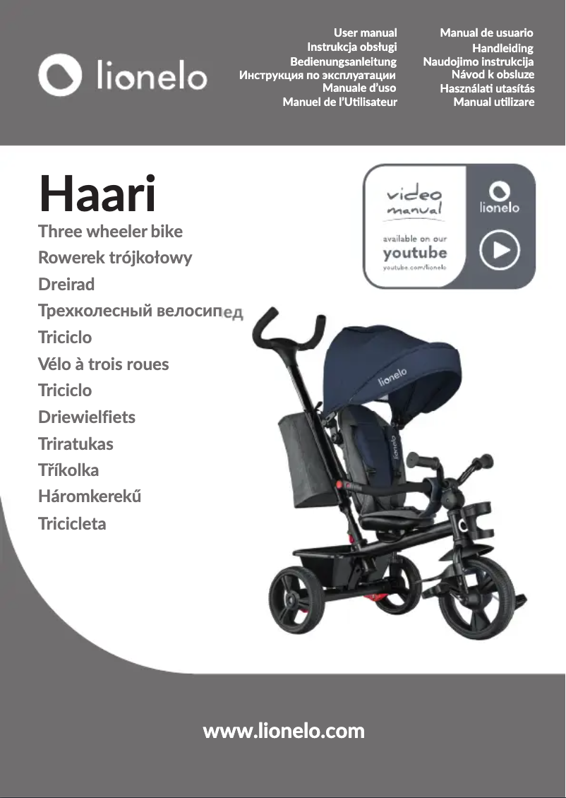Page 1 de la notice Manuel utilisateur Lionelo Haari