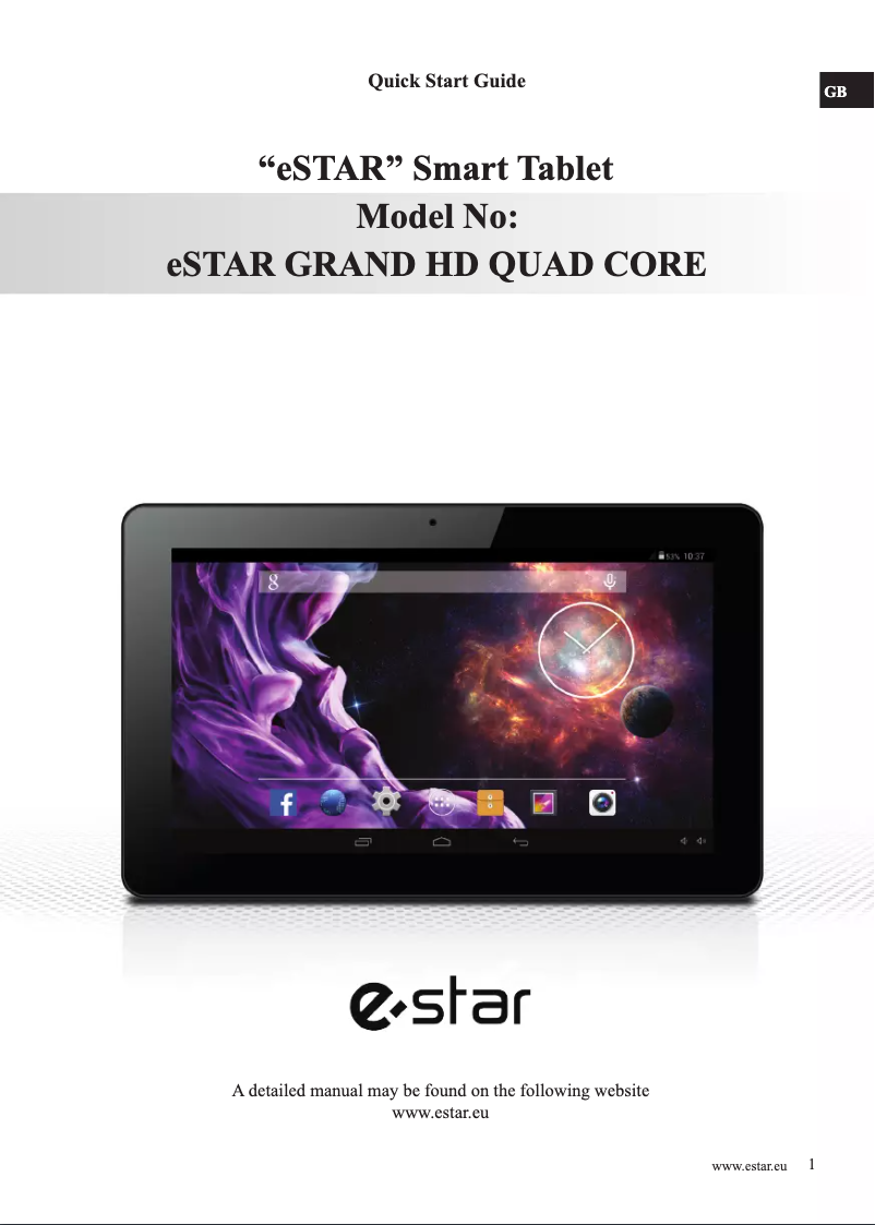 Image de la première page du manuel de l'appareil GRAND HD