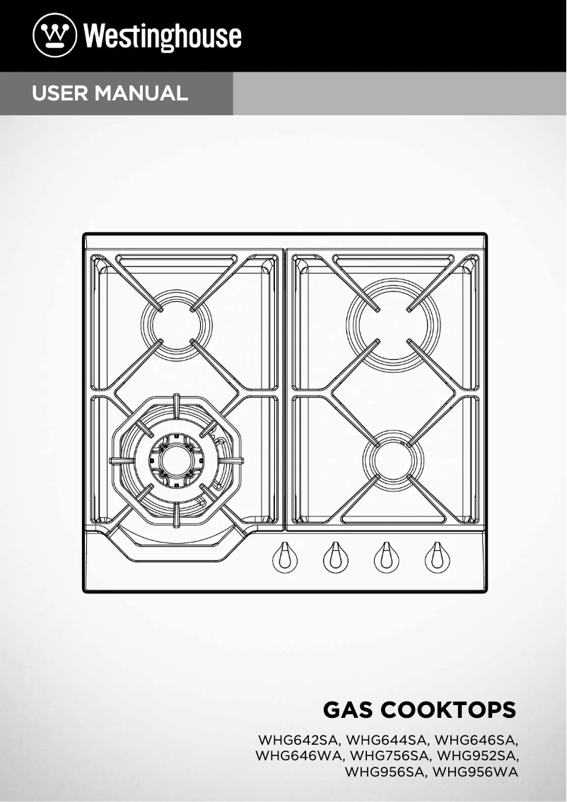 Image de la première page du manuel de l'appareil WHG756SA