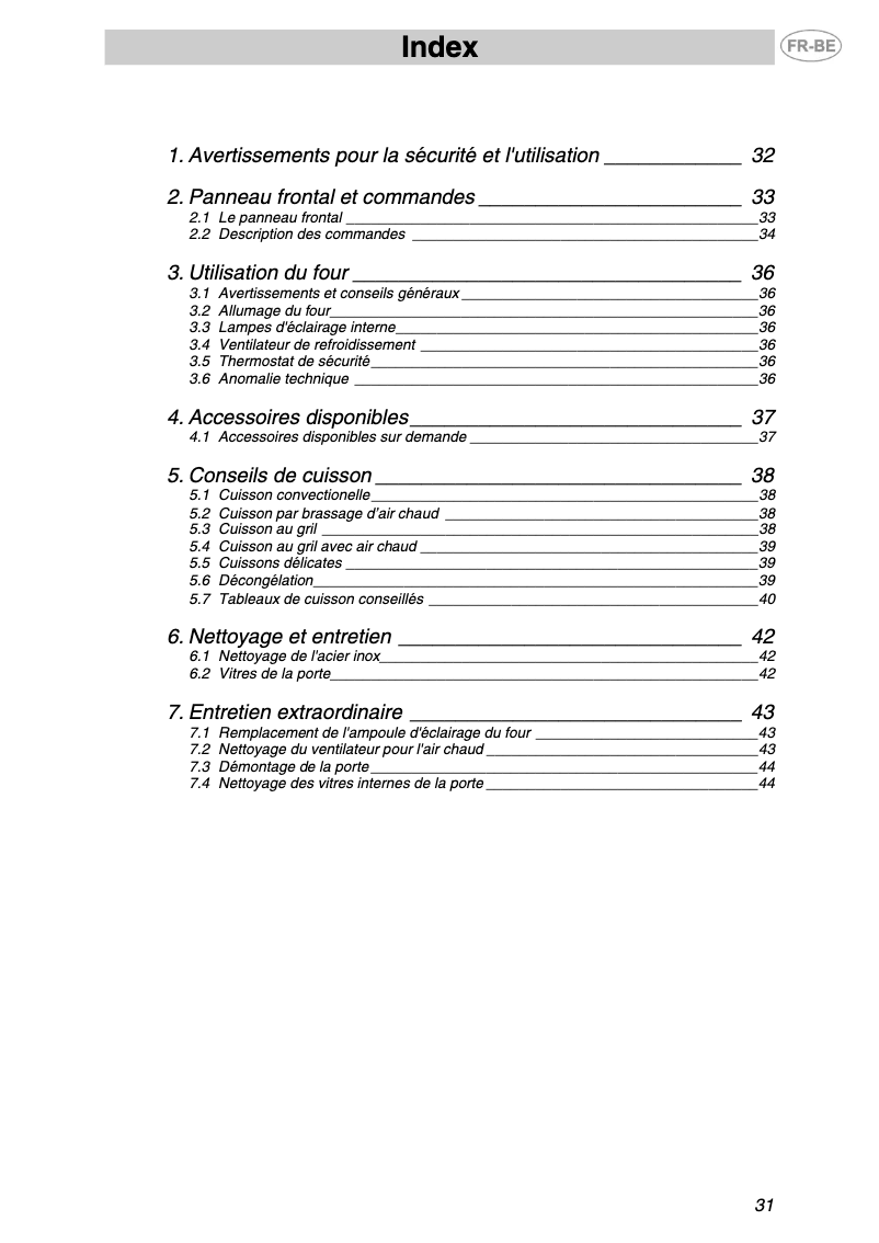 Image de la première page du manuel de l'appareil F67-7