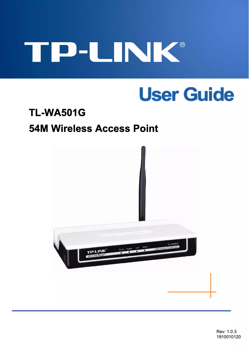 Página 1 del manual Manual de usuario TP-Link TL-WA501G