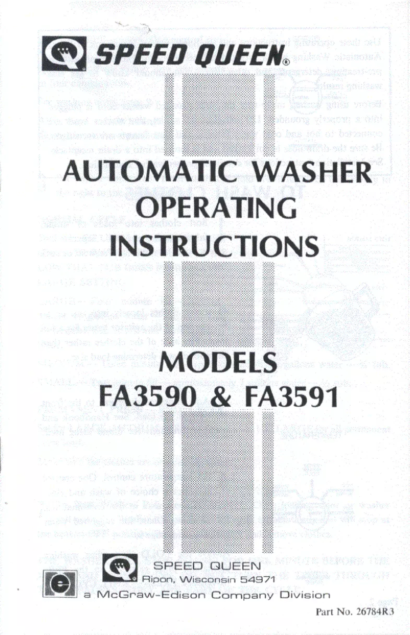 Image de la première page du manuel de l'appareil FA3591