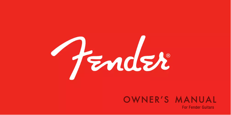 Page 1 de la notice Manuel utilisateur Fender Affinity HSS