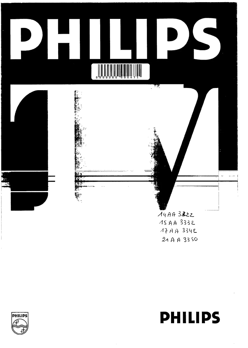 Page n°1 - Manuel utilisateur Philips 21AA3350