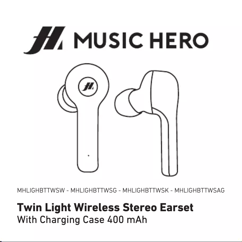Page n°1 - Manuel utilisateur Music Hero Twin Light