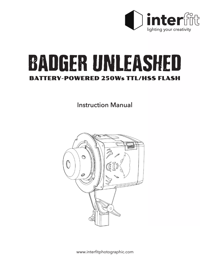 Page 1 de la notice Manuel utilisateur Interfit Badger Unleashed