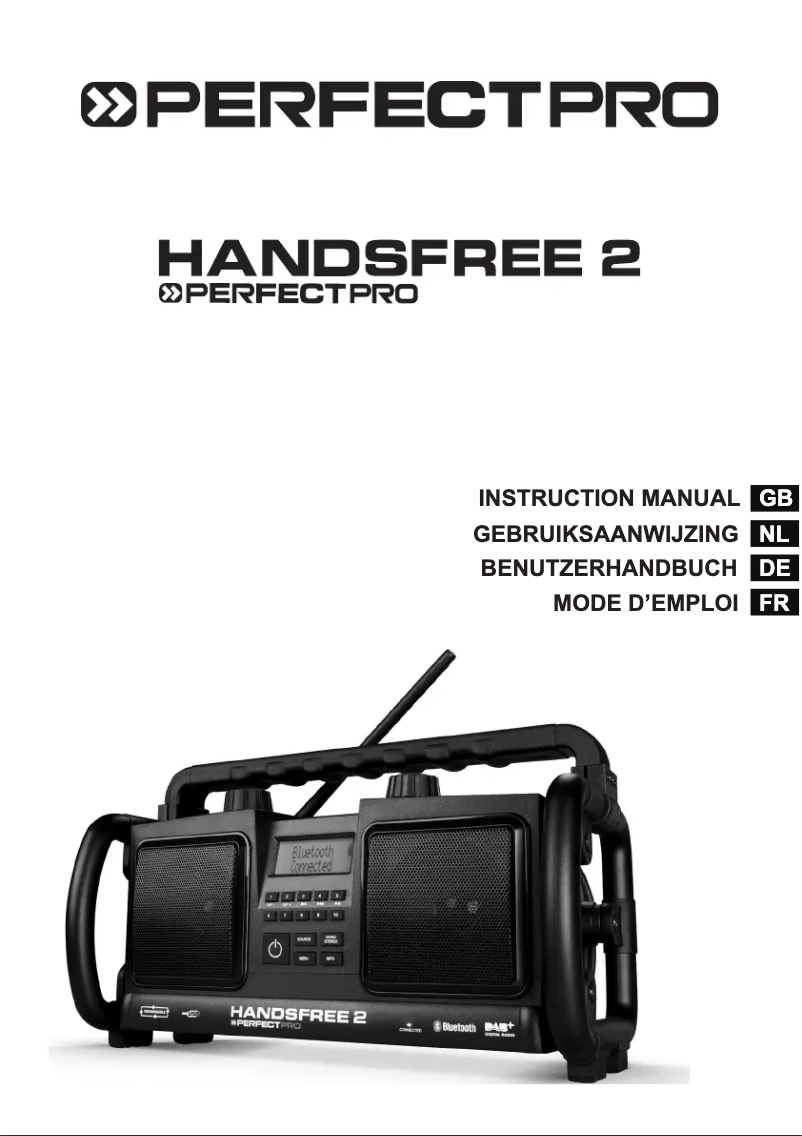 Page 1 de la notice Manuel utilisateur PerfectPro Handsfree 2
