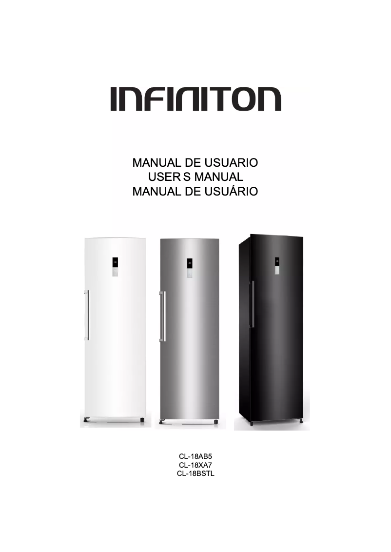 Page n°1 - Manuel utilisateur Infiniton CL-18BSTL