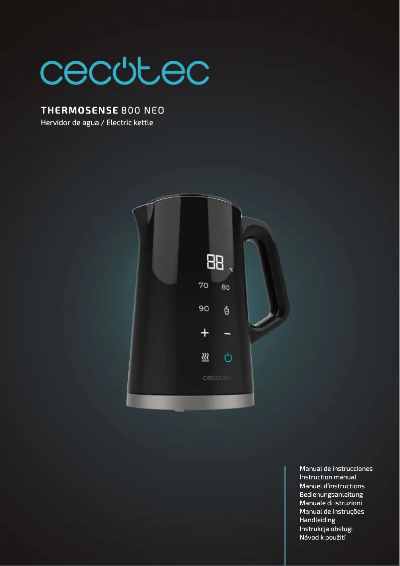 Image de la première page du manuel de l'appareil Thermosense 800 Neo