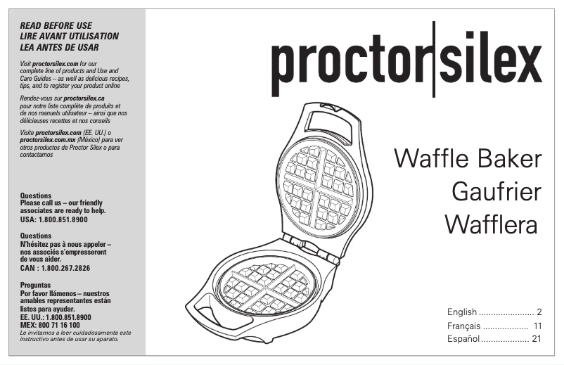 Page 1 de la notice Manuel utilisateur Proctor Silex 26091
