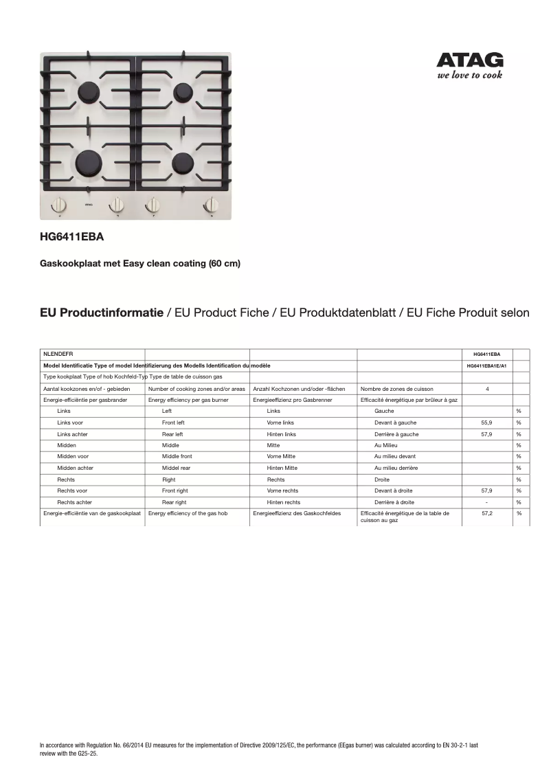 Image de la première page du manuel de l'appareil HG6411EBA