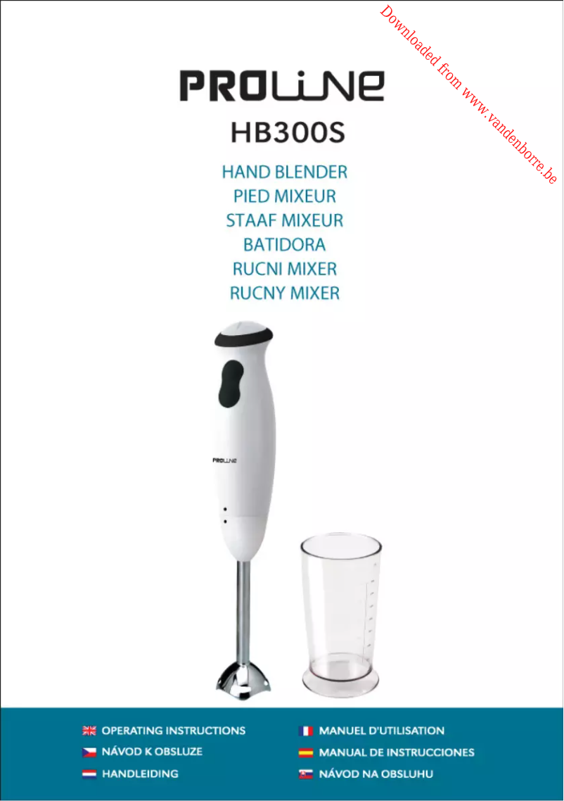 Page 1 de la notice Manuel utilisateur Proline HB300S