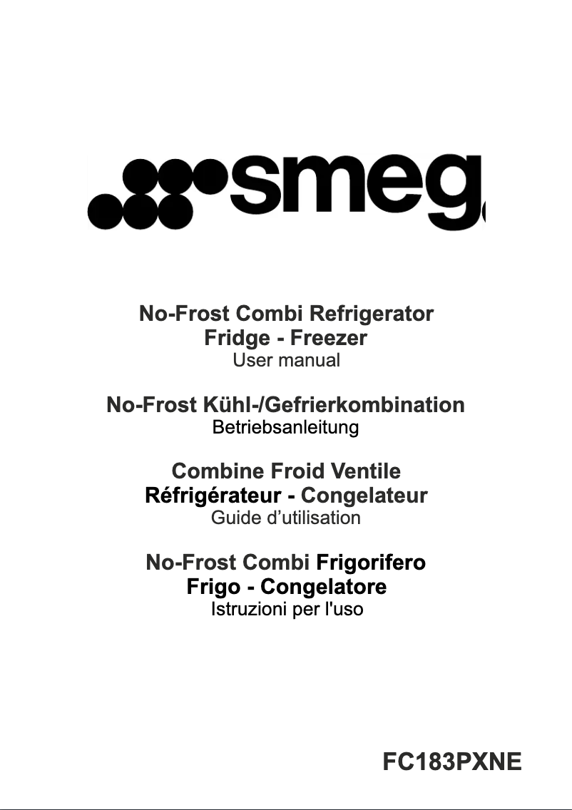 Image de la première page du manuel de l'appareil FC183PXNE