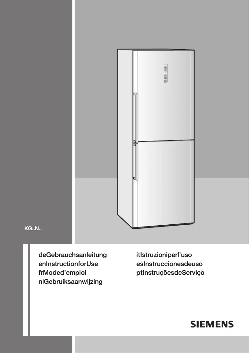 Página 1 del manual Manual de usuario Siemens KG36NH96