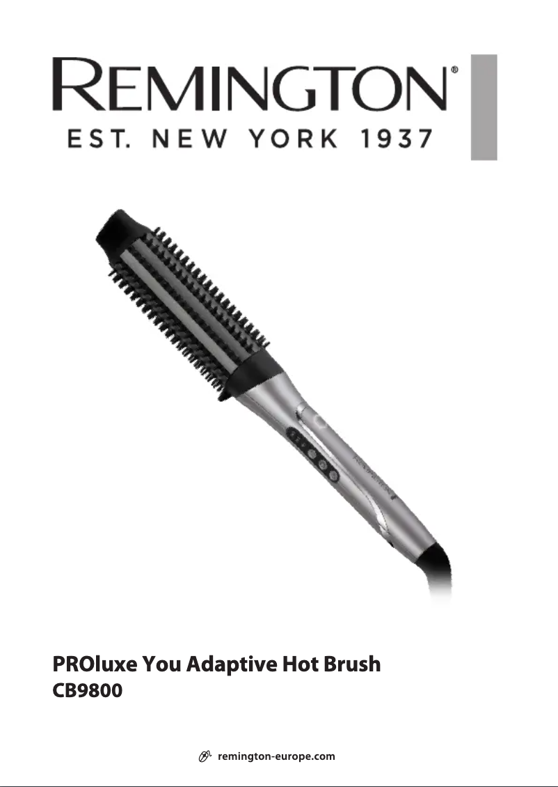 Page 1 de la notice Manuel utilisateur Remington PROluxe You Adaptive Hot CB9800