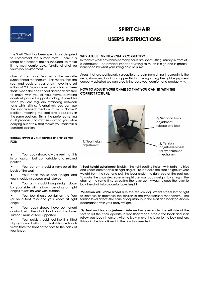 Página 1 del manual Manual de usuario Stem Spirit 3300