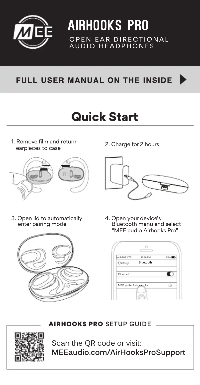 Page 1 de la notice Manuel utilisateur MEE audio AirHooks Pro
