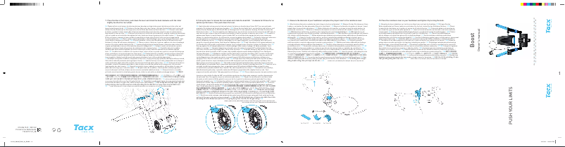 Image de la première page du manuel de l'appareil Tacx Boost