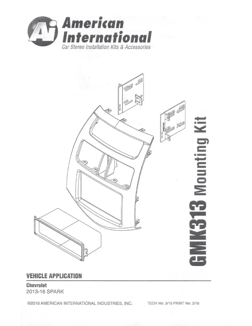 Page n°1 - Manuel utilisateur American International GMK313