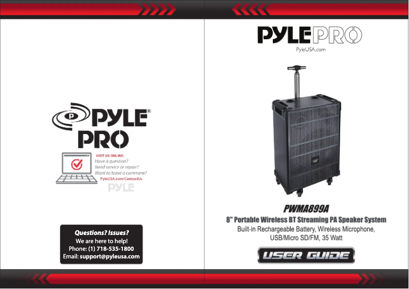 Image de la première page du manuel de l'appareil PWMA899A