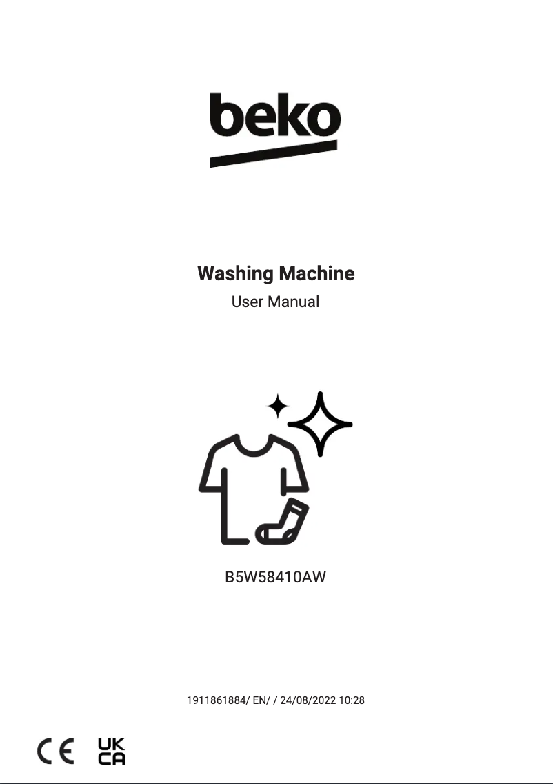 Page 1 de la notice Manuel utilisateur Beko B5W58410AW