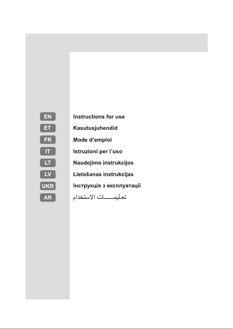 Page n°1 - Manuel utilisateur Indesit I84TI 31 X EX