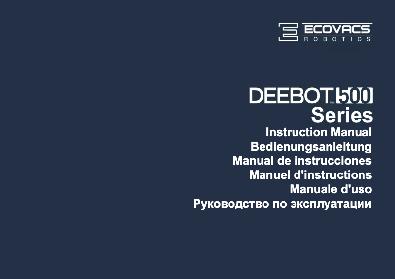 Image de la première page du manuel de l'appareil DEEBOT 501