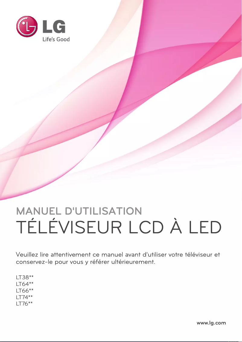 Page 1 de la notice Manuel utilisateur LG 22LT380H