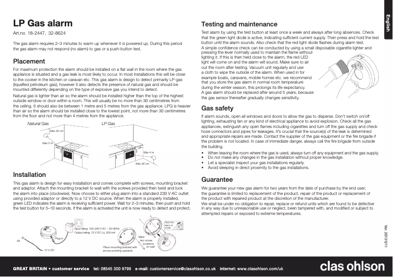Page 1 de la notice Manuel utilisateur Deltronic 32-8624