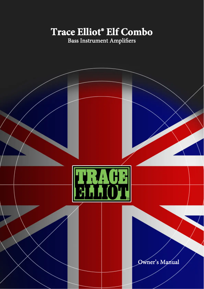 Page 1 de la notice Manuel utilisateur Peavey Trace Elliot ELF 1x8 Combo