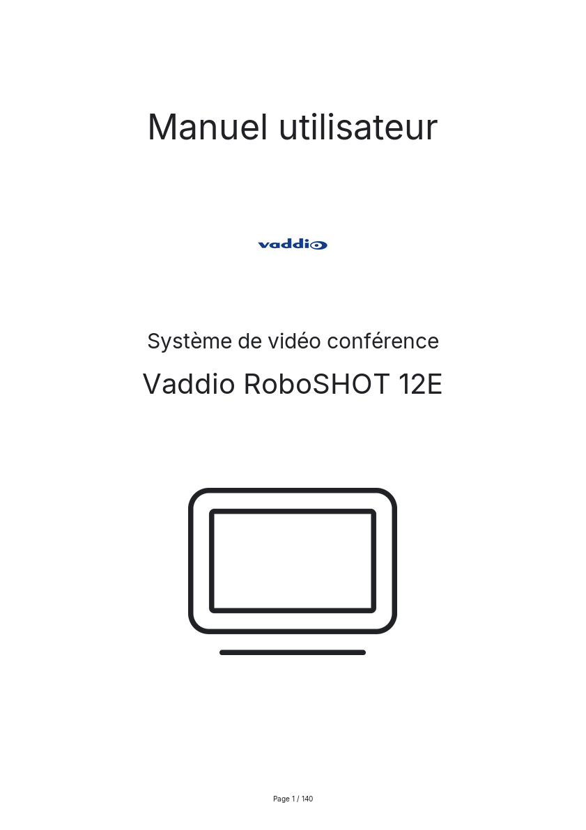 Image de la première page du manuel de l'appareil RoboSHOT 12E