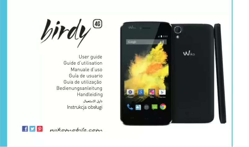 Image de la première page du manuel de l'appareil BIRDY 1.3 GHZ Q. C. SMD