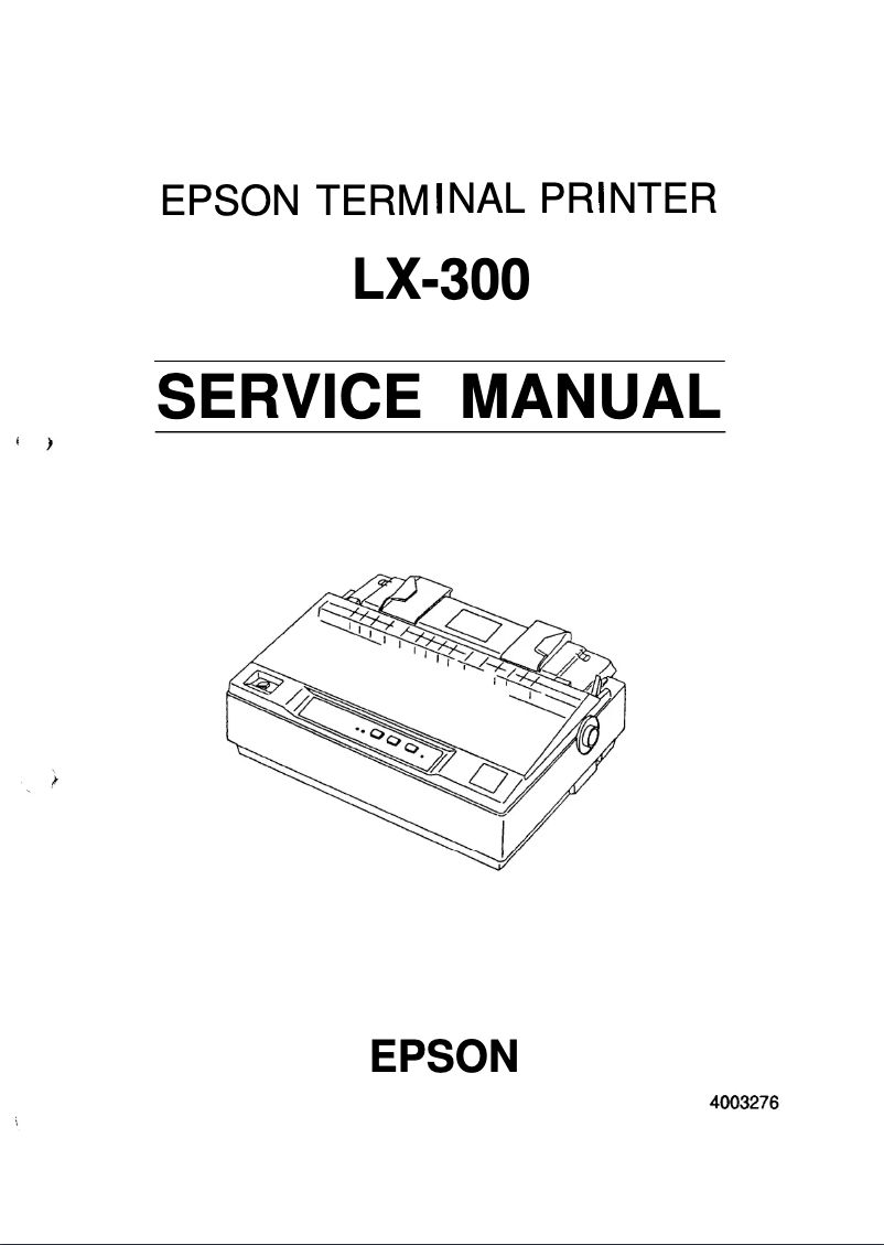 Image de la première page du manuel de l'appareil LX-300
