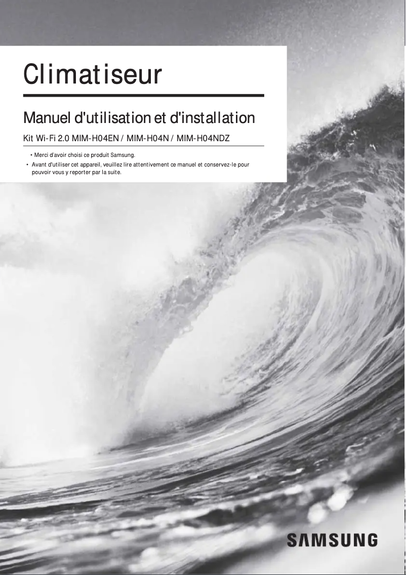 Imagen de la primera página del manual del dispositivo MIM-H04N