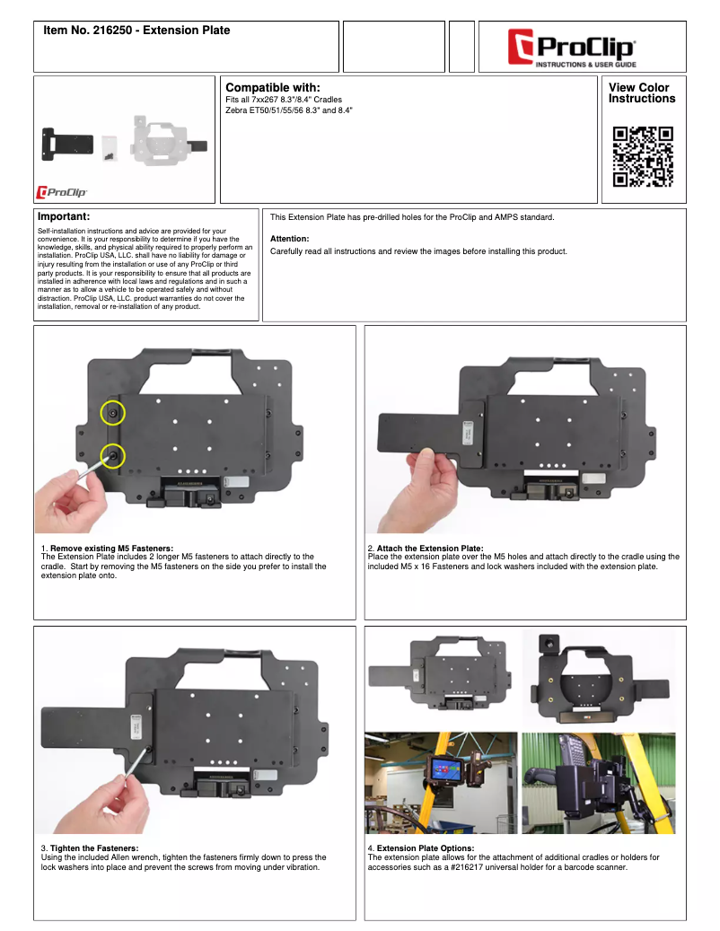 Página 1 del manual Manual de usuario Proclip 216250