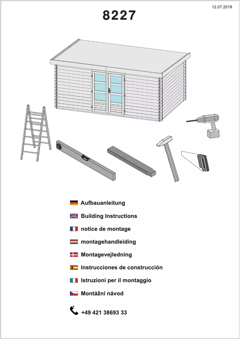 Página 1 del manual Manual de usuario Karibu Bastrup
