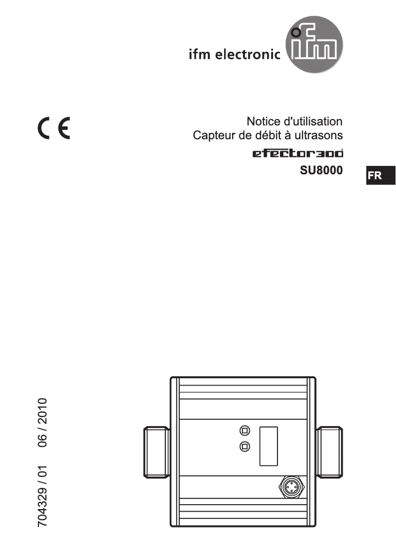 Page n°1 - Manuel utilisateur IFM SU8010
