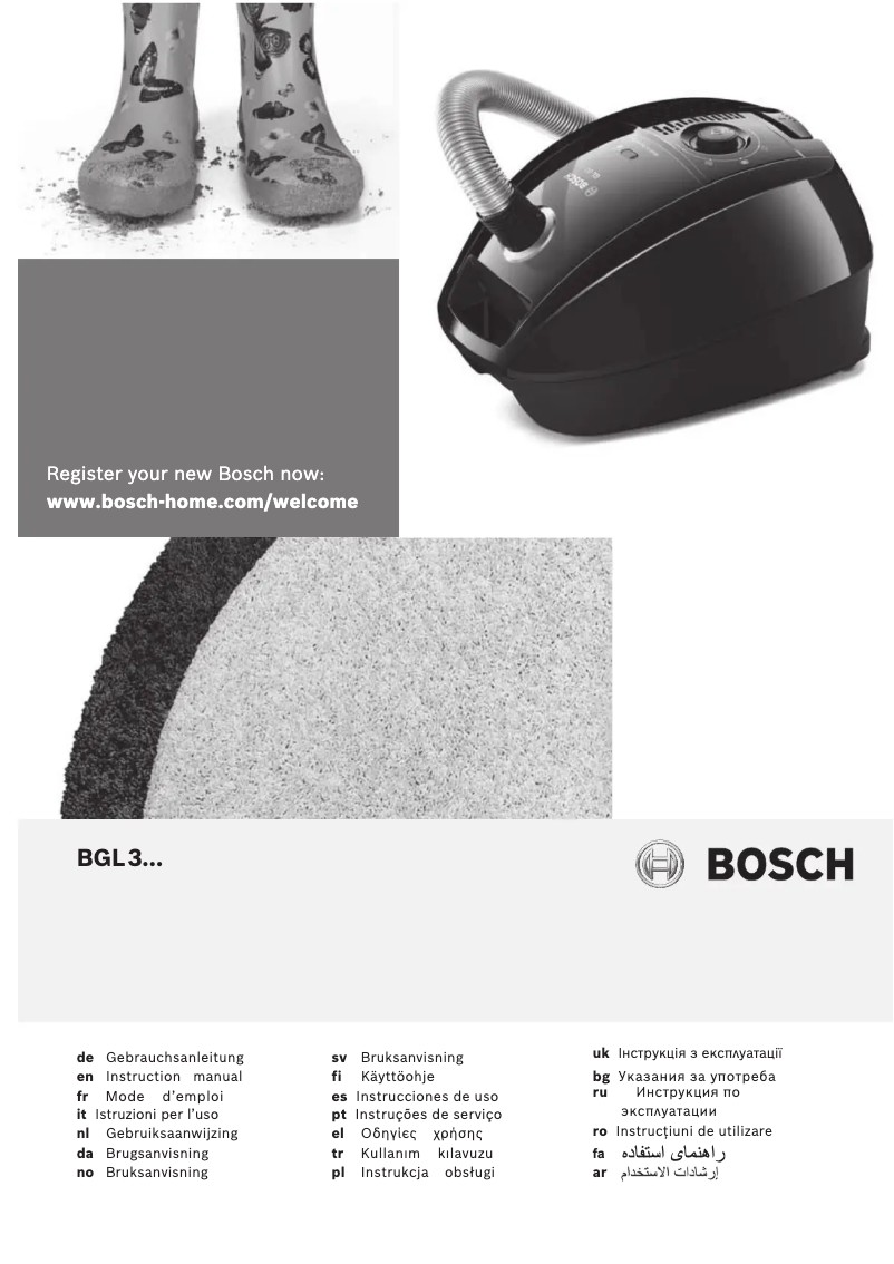 Page n°1 - Manuel utilisateur Bosch BGL3K432