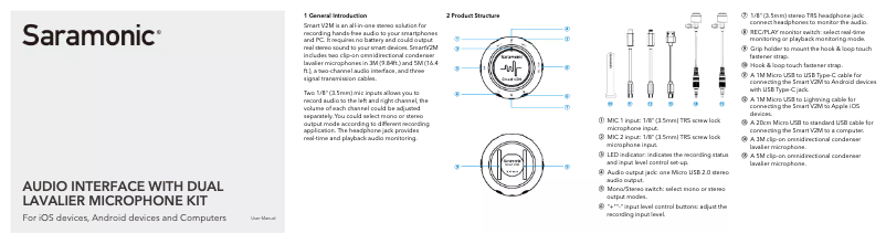 Image de la première page du manuel de l'appareil Smart V2M
