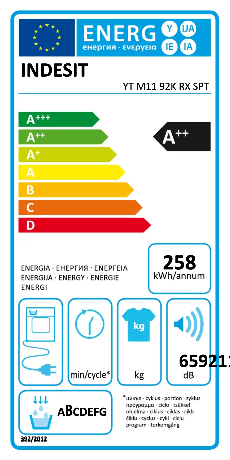 Image de la première page du manuel de l'appareil YT M11 92K RX SPT