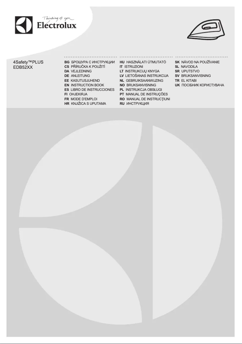 Page 1 de la notice Manuel utilisateur Electrolux 4Safety Plus EDB5220