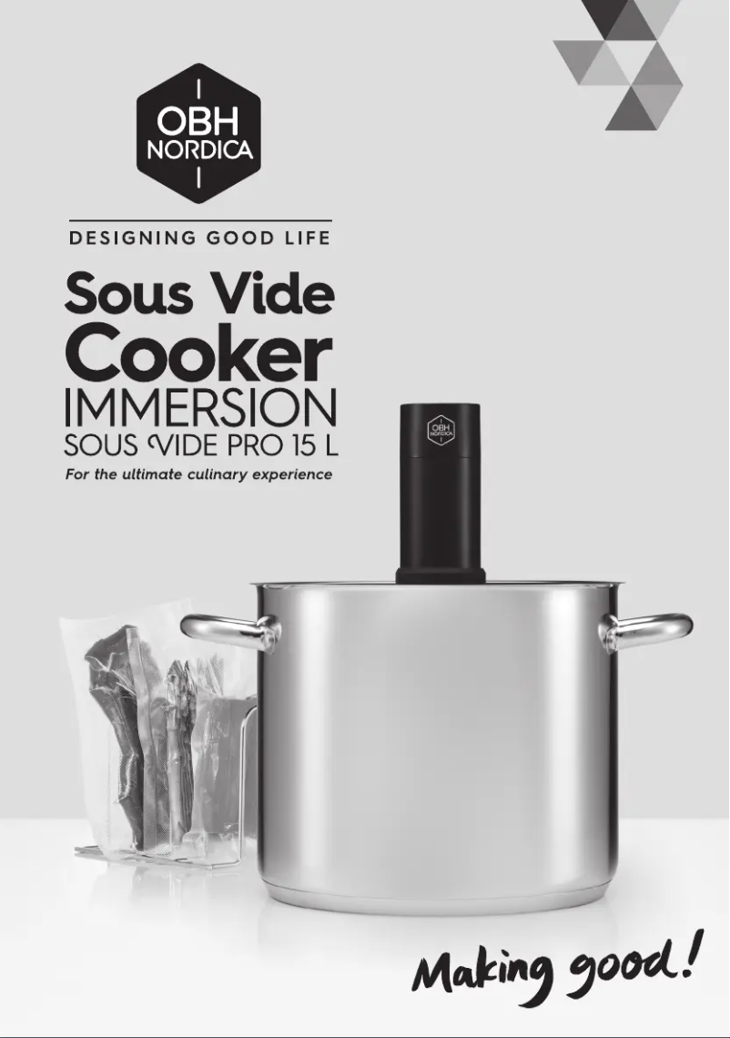 Image de la première page du manuel de l'appareil Sous Vide Immersion Pro 15 L