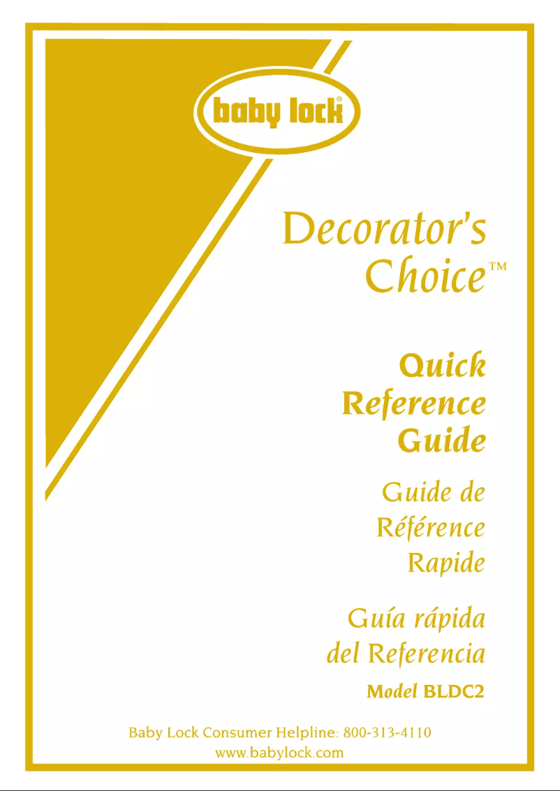 Image de la première page du manuel de l'appareil Decorators Choice BLDC2